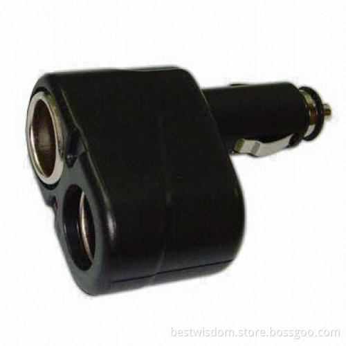 Cigarette Lighter Socket for Mobile Phone Charger, 12 to 24V DC Input Voltages